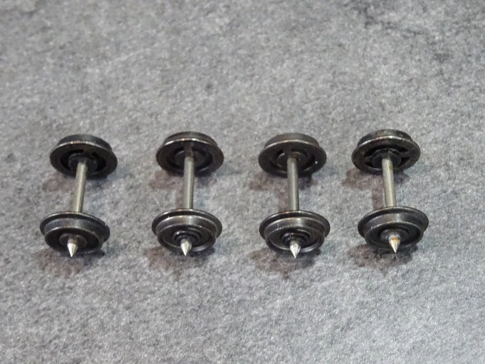 JOUEF HO 1/87 4 essieux métallique isolés d 10,6 brunie - Photo 3/4