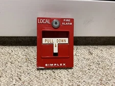 Vintage Simplex 2099-9786 Local Fire Alarm Pull Station