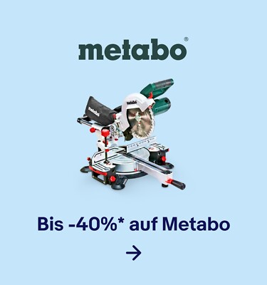 Bis -40%* auf Metabo
