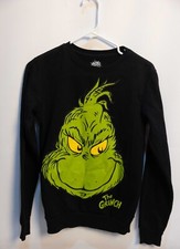 The Grinch Black Christmas Sweatshirt Size XS