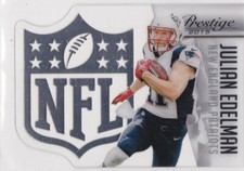 JULIAN EDLEMAN 2015 Prestige NFL SHIELD INSERT Football Card NEW ENGLAND PATRIOT
