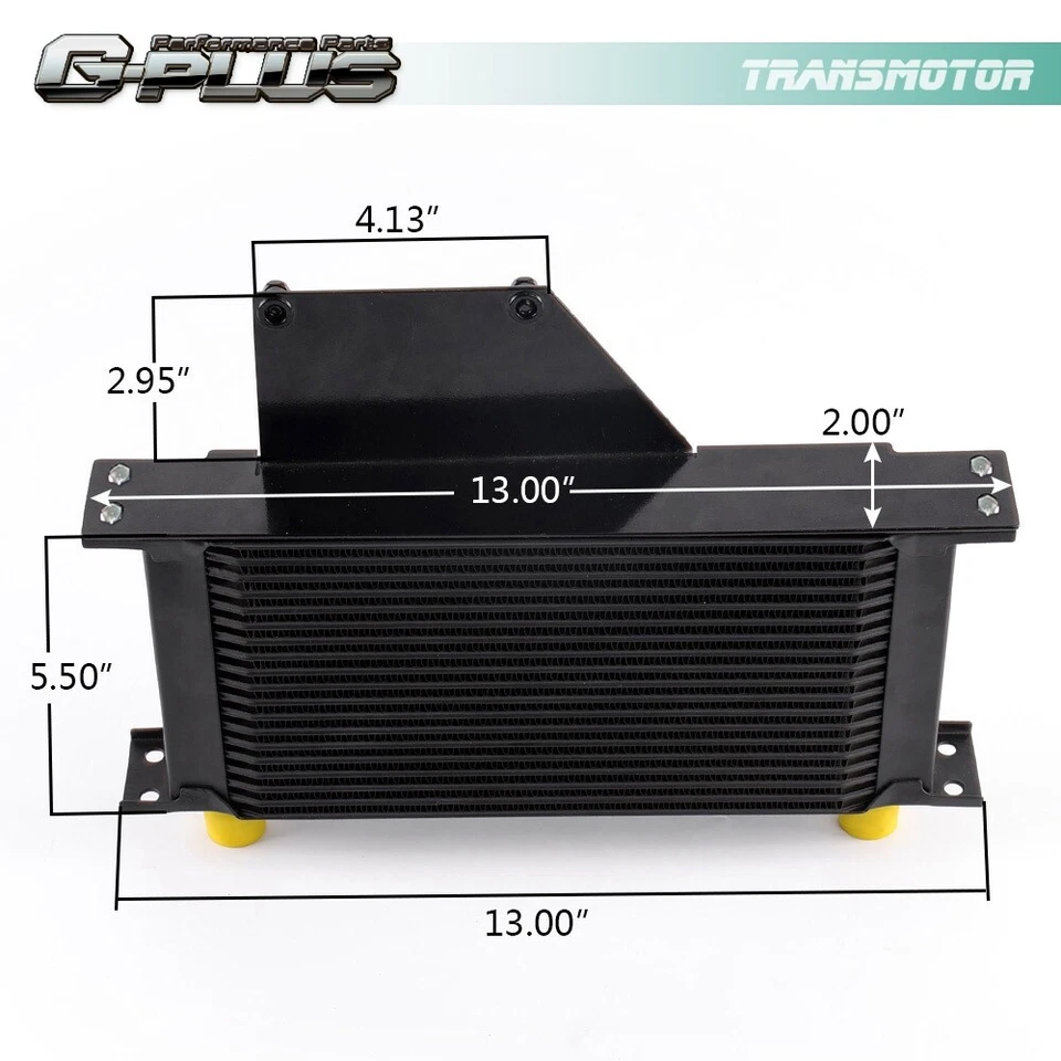 Apto para 01-05 Subaru Impreza WRX/STi 19 filas AN10 enfriador de aceite de motor de aluminio Foto 2 de 4