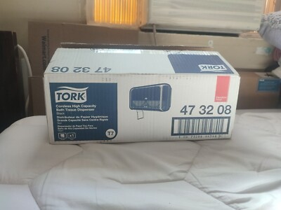 Tork Coreless High Capacity Bath Tissue Dispenser Black Color New 
