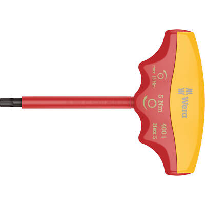 Wera 400 i VDE isolierter 4 mm Sechskant plus Drehmomentanzeige Schraubendreher 5,0 Nm