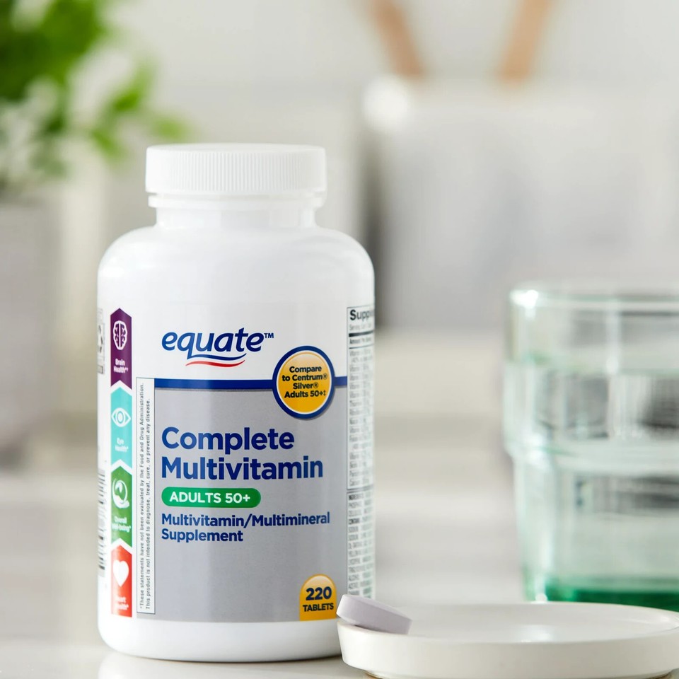 EQUATE COMPLETE MULTIVITAMIN DIETARY SUPPLEMENT ADULTS 50+ 220 TABLETS