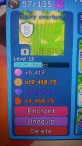 Details About Shiny Lucky Overlord Rare Limited Legendary Bubblegum Simulator Bgs Roblox - 