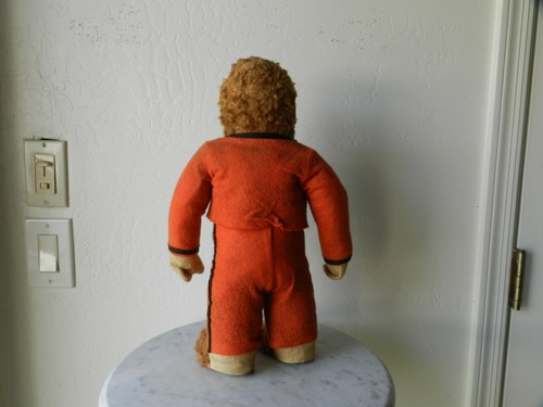 Rare 1920's SCHUCO Germany 16" Standing Monkey Mohair Felt Excelsior Stuffed - Picture 2 of 5