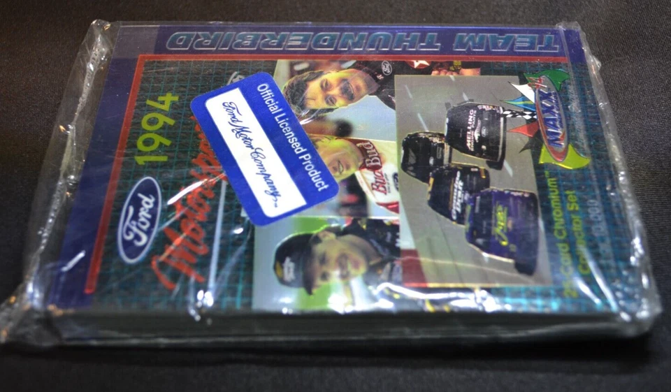 (2) 1994 Maxx Ford Motosports Team Thunderbird Chromium NASCAR 25 Card Set - Image 2 of 3