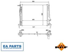 Radiator, engine cooling for FORD NRF 53028
