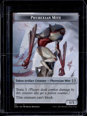 mtg mite cards Phyrexian Mite/Phyrexian Mite - Token - ONE - NM - MTG Magic the Gathering