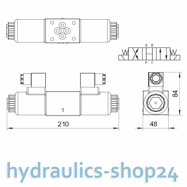 Hydraulik 4/3 Wegeventil NG06 - Magnetventil Für Professionelle Anwendungen