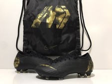 Nike Mercurial Vapor 12 Elite ACC FG Black/Gold AH7380-077 Sz 6.5