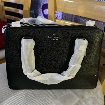 NWT KATE SPADE LEATHER MULBERRY STREET LISE SATCHEL BLACK WKRU4002