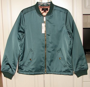 j crew green bomber jacket