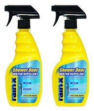 Rain X Shower Door Water Repellent 16 Oz Pack of 2 Easy Apply Durable Coating