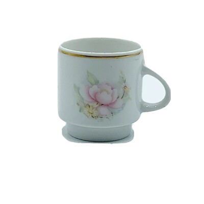 T. Limoges Charles Ahrenfeldt Pink Roses 26/128 Cup Coffee Tea Gold Rim