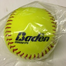Lot of 12 Baden 2BSSFPY-5002 All Weather Softballs 12" Raised seam