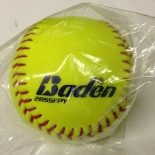 Lot of 12 Baden 2BSSFPY-5002 All Weather Softballs 12" Raised seam