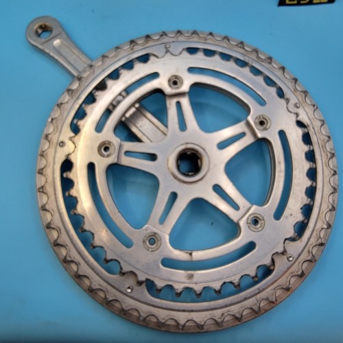 SR Square Taper Crankset 165mm 52/42t Raleigh Pantone Vintage b17 - Picture 6 of 11
