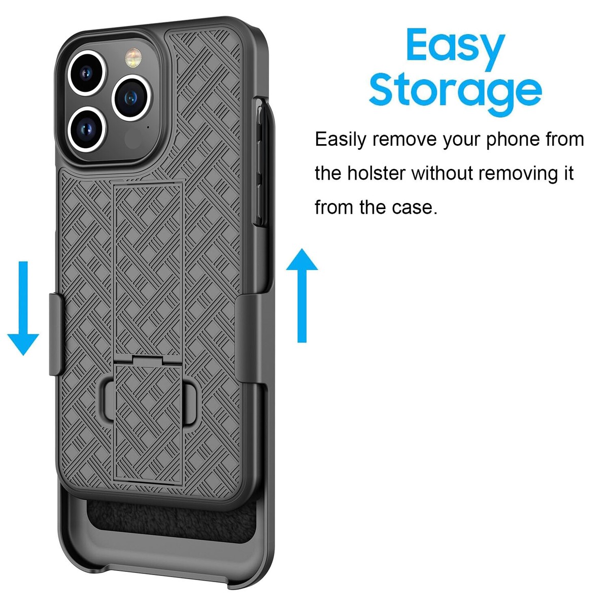 Custodia Per IPhone Con Clip Da Cintura – Antiurto E Armatura – Compatibile Con 15 Pro Max, 14, 13, 12, 11