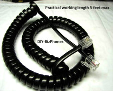 Black 9Ft Handset Cord for Nortel Aastra Phone M9316CW M9417 M8314 Curly