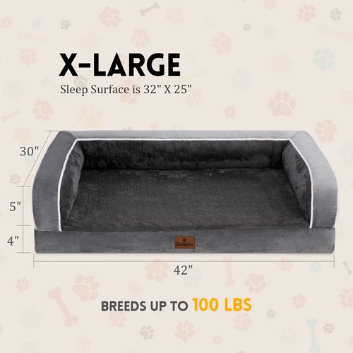 Orthopädisches Memory Foam Hundebett bequemer Polster Haustierbett wasserdicht abnehmbare Abdeckung - Bild 21 von 37