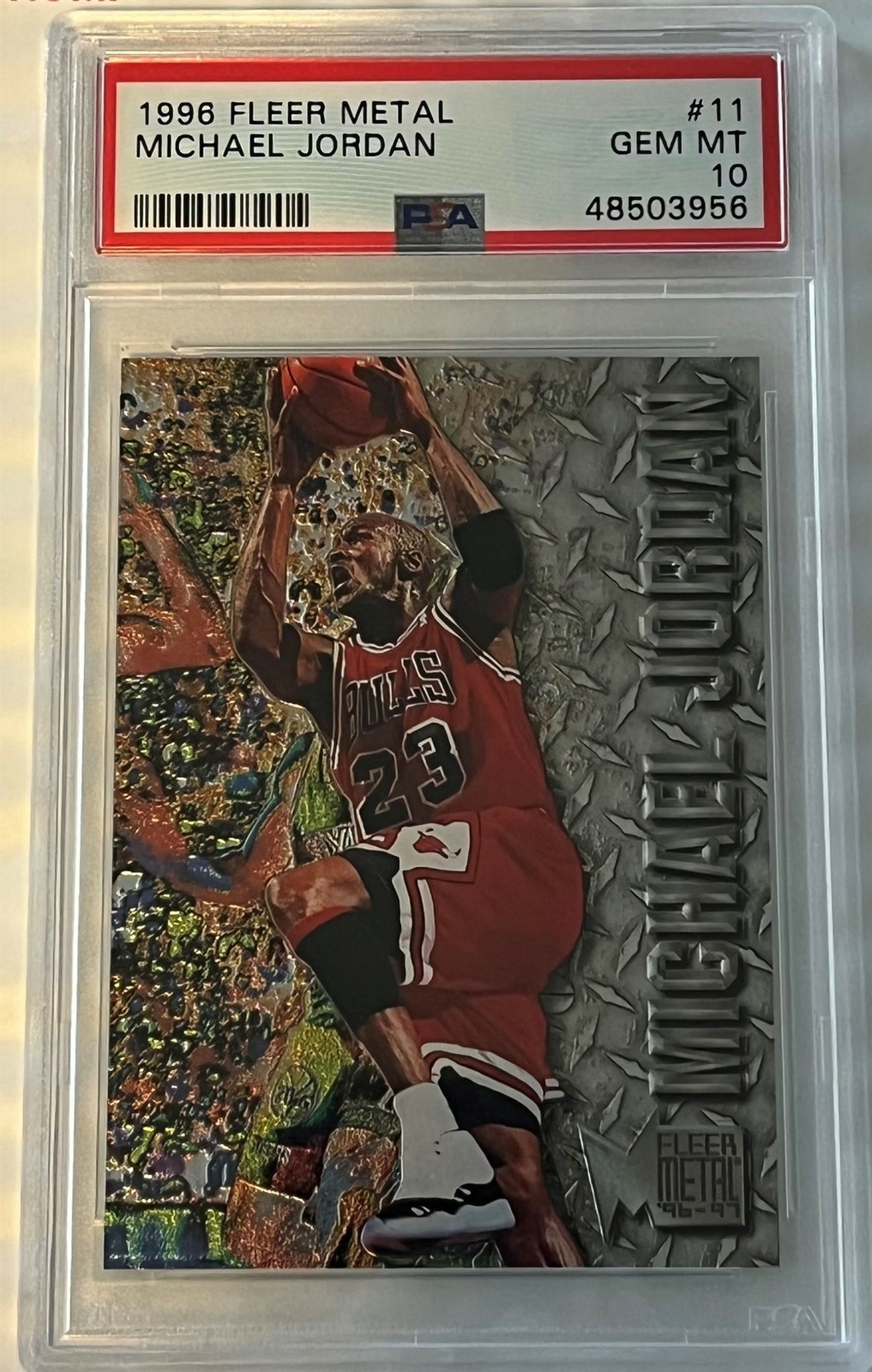1996 Fleer Metal Michael Jordan #11 PSA 10