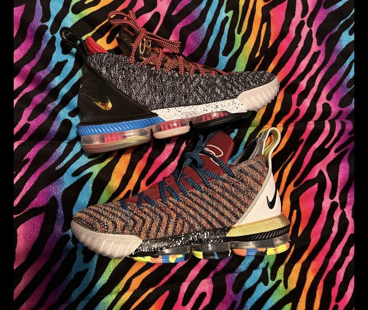 Nike LeBron 16 What The Shoes Size 8 Mens US- OG Box  display picture 2