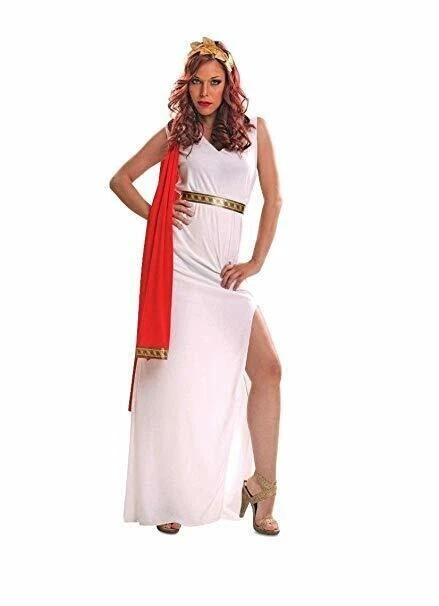 Roman Goddess Venus Minerva Greek Toga Sexy Dress Halloween