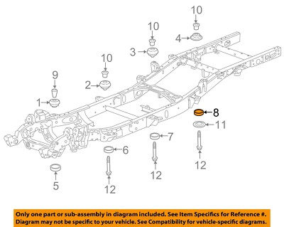 GM OEM 11-19 Sierra 2500 HD Frame Body Mounting-Lower Insulator ...