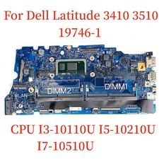 For Dell Latitude 3410 3510 motherboard 19746-1 with CPU I3-10110U I5-10210U