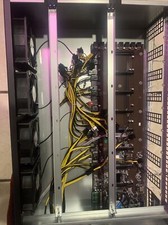 Custom Octominer X12ULTRA 12 GPU Crypto Mining Rig 2250W 4GB G3900  NO GPUs 