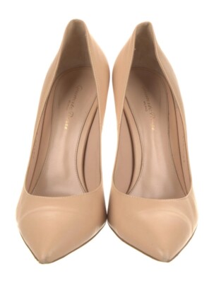 GIANVITO ROSSI - 100 LEDER NUDE PUMPS HEELS SCHUHE GR 36 1/2 US 6,5 UK 3,5