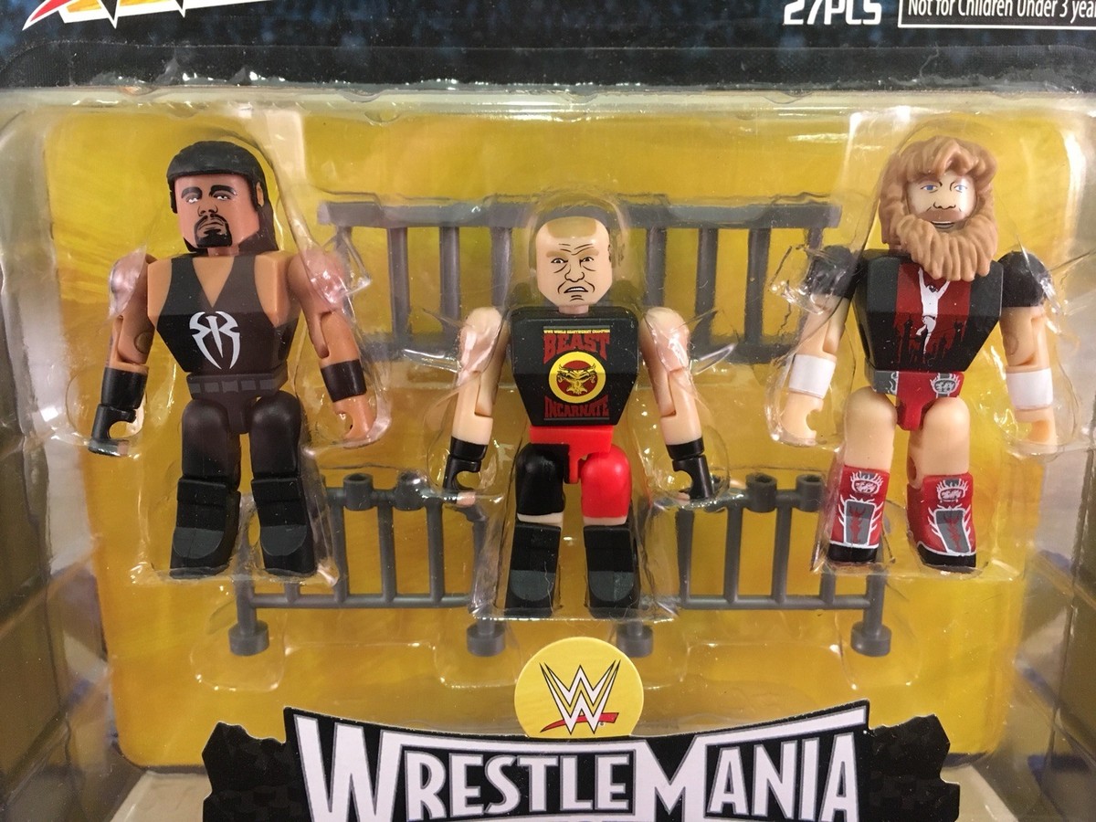 WWE Stackdown Wrestlemania Mini Figures 3 Pack Brock Lesnar Daniel