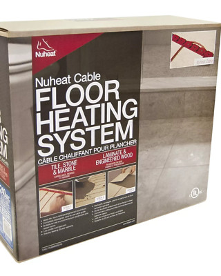 NUHEAT N1C008 CABLE ELETRIC RADIANT FLOOR HEATING SYSTEM 8sqft 29ft 120v NEW