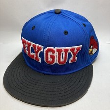Angry Birds Baseball Cap Blue Fly Guy Embroidered Snapback Flat Bill Hat