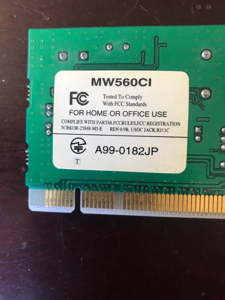 Conexant MW560CI 56K Internal PCI Card  - Image 3 of 3