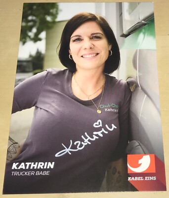 Kathrin Venjacob Orig. signierte Autogrammkarte Autogramm Trucker Babes Babe #15