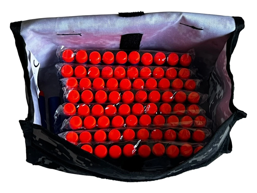 Ammo Belt Bag 2009 Nerf N Strike Digital Camo Bag w/82 Darts Excel. Used Cond.