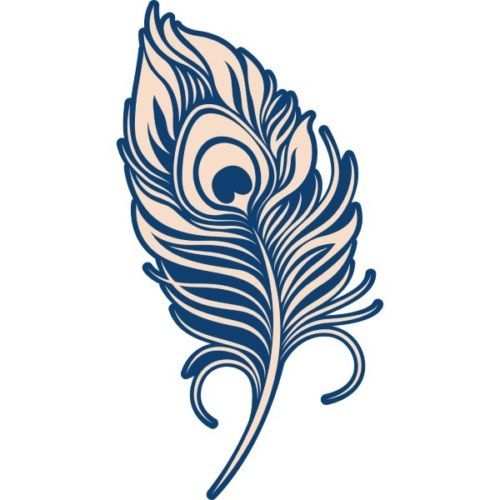 Tattered Lace WHITEWORK PEACOCK FEATHER Die TLD0163 From the PLUMAGE Collection