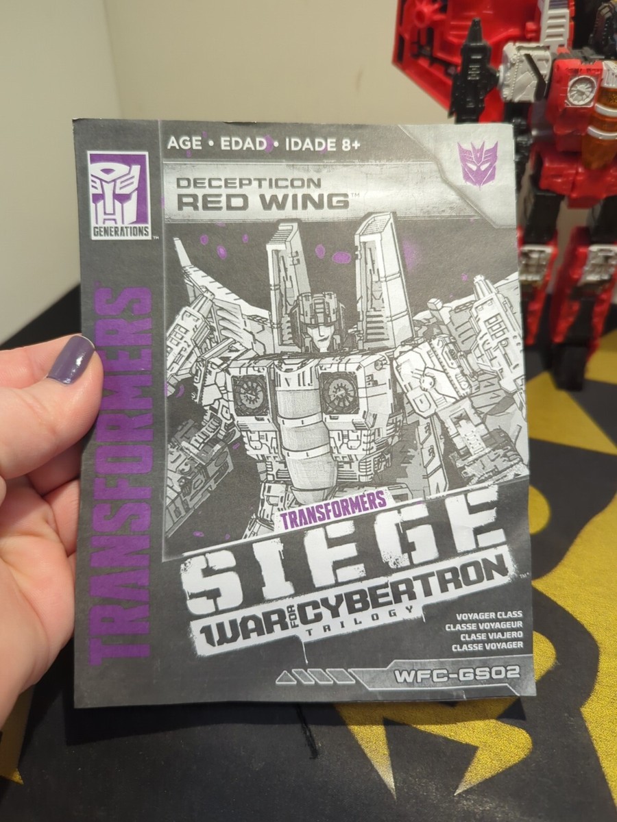 Transformers War For Cybertron Siege Voyager Red Wing WFC-GS02 W