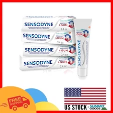 Triple Action 4-Pack of Sensitivity & Gum Sensitive Toothpaste for Fresh Breath