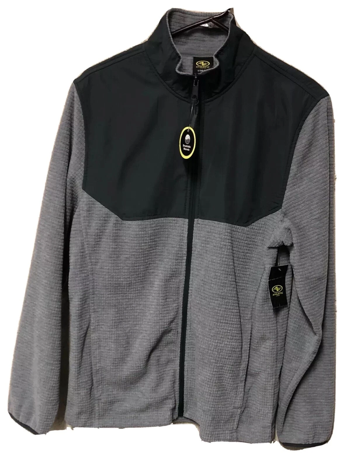 Athletic Works Breathable Full Zip Up Micro Fleece Jacket NWT Size Small 34 - 36