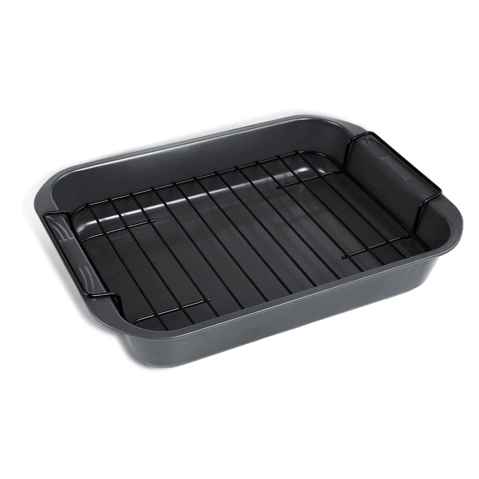 Bakeware Nonstick Roaster Nonstick Roasting Pan with Rack Great For Roast Chi...