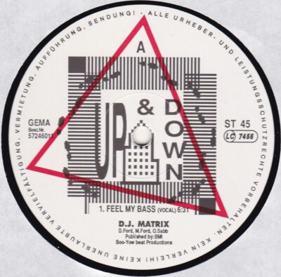 12'' MX D.J. MATRIX  ''FEEL MY BASS'' 1988 MIAMI BASS ELECTRO FUNK BREAKDANCE