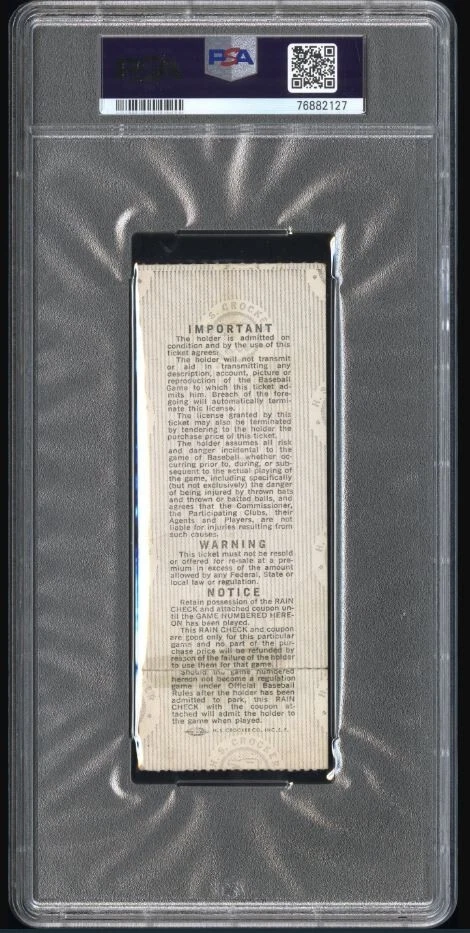 Johnny Bench Carlton Fisk Signed 1975 WS Game 3 Ticket PSA/DNA 10 Certified HOF - Image 2 of 3