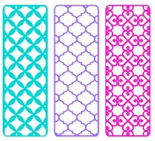 New, Retired Sizzix Thinlits Creative Backgrounds 3pc 663482 Retail 16.99