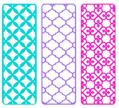 New, Retired Sizzix Thinlits Creative Backgrounds 3pc #663482 Retail $16.99