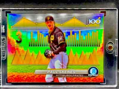 Paul Skenes RARE ROOKIE REFRACTOR BOWMAN CHROME INVESTMENT CARD SSP PIRATES MINT