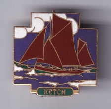 RARE PINS PIN'S .. BATEAU BOAT SAIL SHIP VOILIER ANCIEN OLD KETCH ARTIMON ~FU